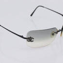 CHANEL Rimless Sunglasses plastic Black CC Auth 208714M-6