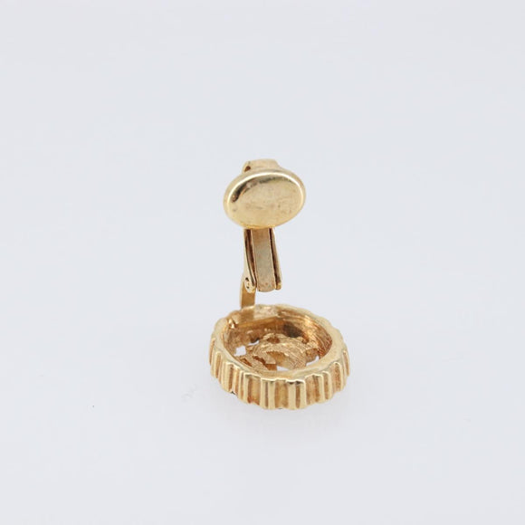 Christian Dior Earring metal Gold Auth 208717M