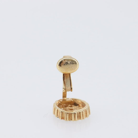 Christian Dior Earring metal Gold Auth 208717M
