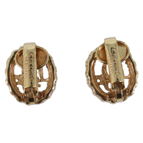 Christian Dior Earring metal Gold Auth 208717M
