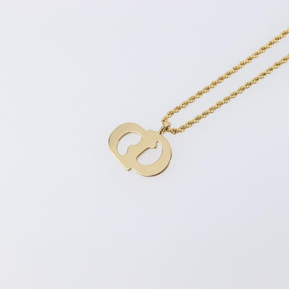 Christian Dior Necklace metal Gold Auth 208718M