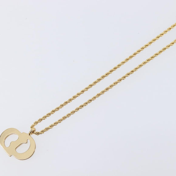 Christian Dior Necklace metal Gold Auth 208718M