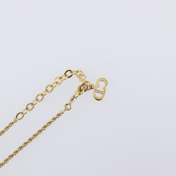 Christian Dior Necklace metal Gold Auth 208718M