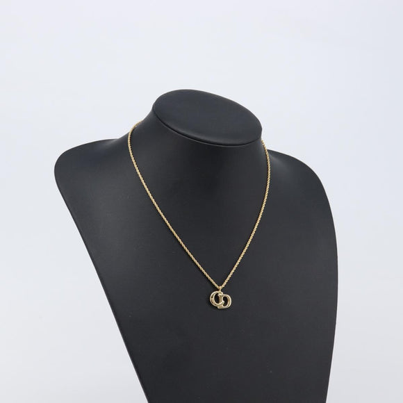 Christian Dior Necklace metal Gold Auth 208718M