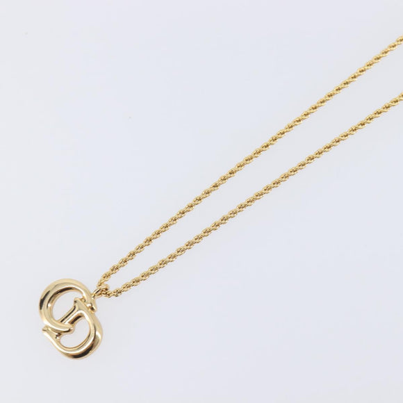 Christian Dior Necklace metal Gold Auth 208718M