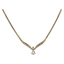 Christian Dior Necklace metal Gold Auth 208719M-1