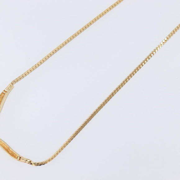 Christian Dior Necklace metal Gold Auth 208719M