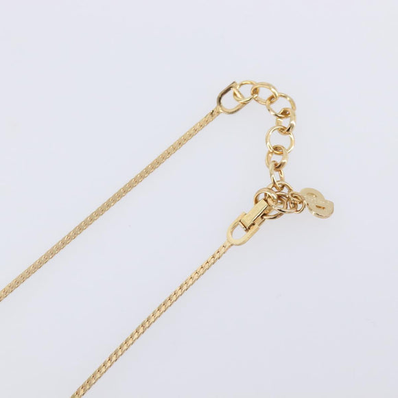Christian Dior Necklace metal Gold Auth 208719M