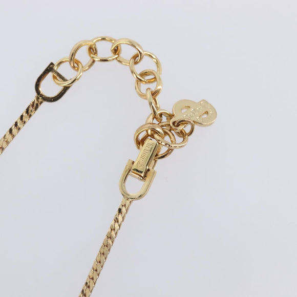 Christian Dior Necklace metal Gold Auth 208719M