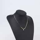 Christian Dior Necklace metal Gold Auth 208719M-16