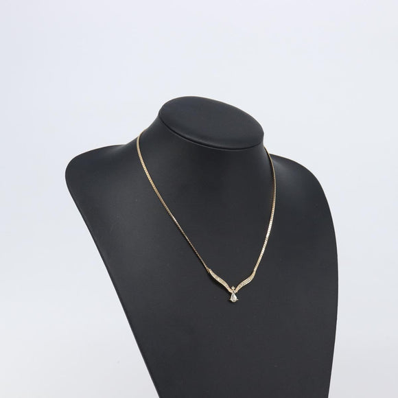 Christian Dior Necklace metal Gold Auth 208719M