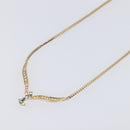 Christian Dior Necklace metal Gold Auth 208719M-4