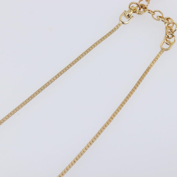Christian Dior Necklace metal Gold Auth 208719M