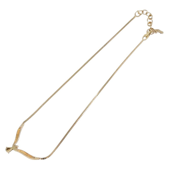 Christian Dior Necklace metal Gold Auth 208719M