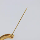 CHANEL Brooch metal Gold CC Auth 208721M-13