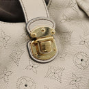 LOUIS VUITTON Monogram Punching Mahina Neo L Bag Leather M94280 LV Auth 208725V-14