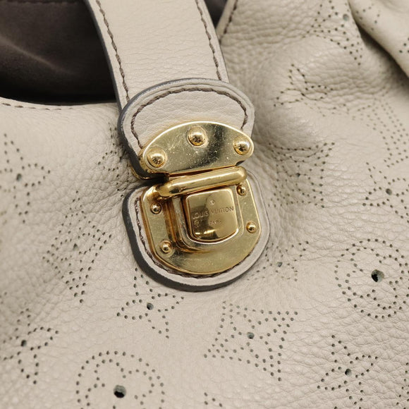 LOUIS VUITTON Monogram Punching Mahina Neo L Bag Leather M94280 LV Auth 208725V