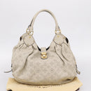 LOUIS VUITTON Monogram Punching Mahina Neo L Bag Leather M94280 LV Auth 208725V-23