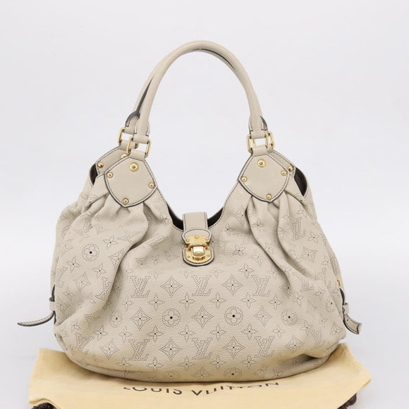 LOUIS VUITTON Monogram Punching Mahina Neo L Bag Leather M94280 LV Auth 208725V