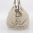 LOUIS VUITTON Monogram Punching Mahina Neo L Bag Leather M94280 LV Auth 208725V-4