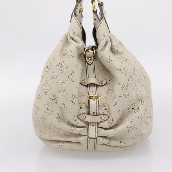 LOUIS VUITTON Monogram Punching Mahina Neo L Bag Leather M94280 LV Auth 208725V