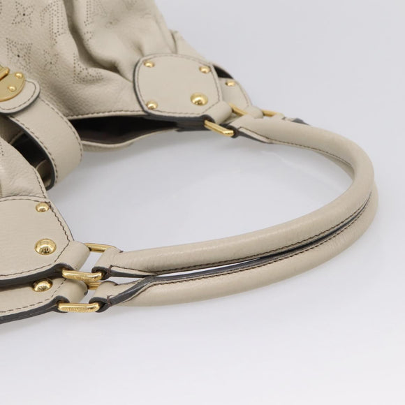 LOUIS VUITTON Monogram Punching Mahina Neo L Bag Leather M94280 LV Auth 208725V