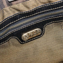 FENDI Zucca Canvas Hand Bag Black Brown Auth 208726V-16