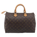 LOUIS VUITTON Monogram Speedy 35 Hand Bag M41524 LV Auth 208727-2