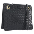 Bottega Veneta INTRECCIATO Shoulder Bag Leather Green Gold Auth 208728-1