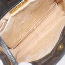 Bottega Veneta INTRECCIATO Shoulder Bag Leather Green Gold Auth 208728-18