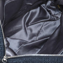 CHANEL Matelasse Portello Hand Bag Lamb Skin 2way Black Silver CC Auth 208729V-20