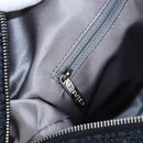 CHANEL Matelasse Portello Hand Bag Lamb Skin 2way Black Silver CC Auth 208729V-23