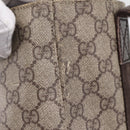 GUCCI GG Supreme Tote Bag PVC Beige Silver 141976 Auth 208730-16