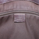 GUCCI GG Supreme Tote Bag PVC Beige Silver 141976 Auth 208730-17