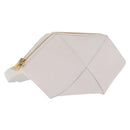 Bottega Veneta MAXI INTRECCIATO Body Bag Leather White Gold Auth 208731V-1