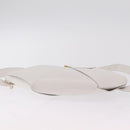 Bottega Veneta MAXI INTRECCIATO Body Bag Leather White Gold Auth 208731V-12