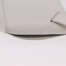Bottega Veneta MAXI INTRECCIATO Body Bag Leather White Gold Auth 208731V-16
