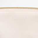 Bottega Veneta MAXI INTRECCIATO Body Bag Leather White Gold Auth 208731V-18