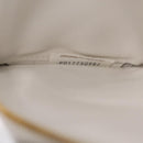 Bottega Veneta MAXI INTRECCIATO Body Bag Leather White Gold Auth 208731V-28