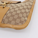 GUCCI GG Canvas Shoulder Bag Beige Gold 001 4129 Auth 208735-10