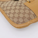 GUCCI GG Canvas Shoulder Bag Beige Gold 001 4129 Auth 208735-11