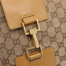 GUCCI GG Canvas Shoulder Bag Beige Gold 001 4129 Auth 208735-14