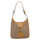 GUCCI GG Canvas Shoulder Bag Beige Gold 001 4129 Auth 208735-2