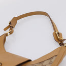 GUCCI GG Canvas Shoulder Bag Beige Gold 001 4129 Auth 208735-8