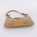 GUCCI GG Canvas Shoulder Bag Beige Gold 001 4129 Auth 208735-9
