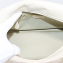 Christian Dior Maris Pearl Canage Hand Bag Leather White Gold Auth 208737A-11