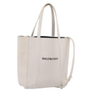Balenciaga Everyday XXS Hand Bag Leather 2way White Silver 551815 Auth 208739A-1