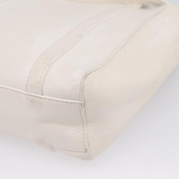 Balenciaga Everyday XXS Hand Bag Leather 2way White Silver 551815 Auth 208739A