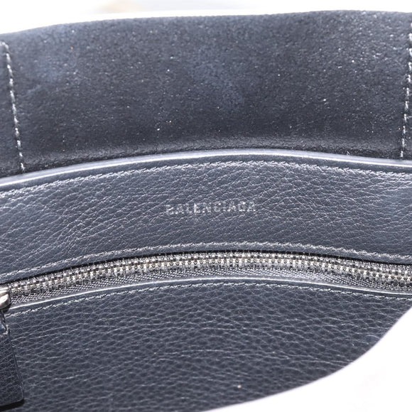 Balenciaga Everyday XXS Hand Bag Leather 2way White Silver 551815 Auth 208739A
