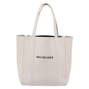 Balenciaga Everyday XXS Hand Bag Leather 2way White Silver 551815 Auth 208739A-13
